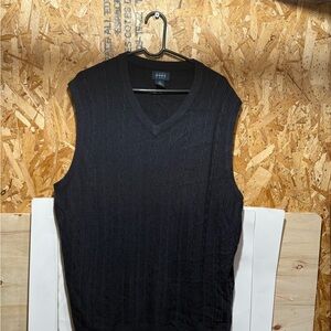 Harbor Bay Black V-Neck Sweater